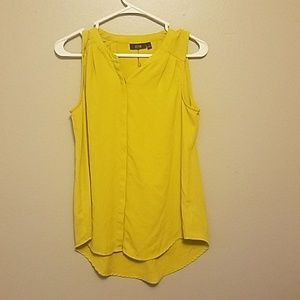 Yellow/green blouse NWOT